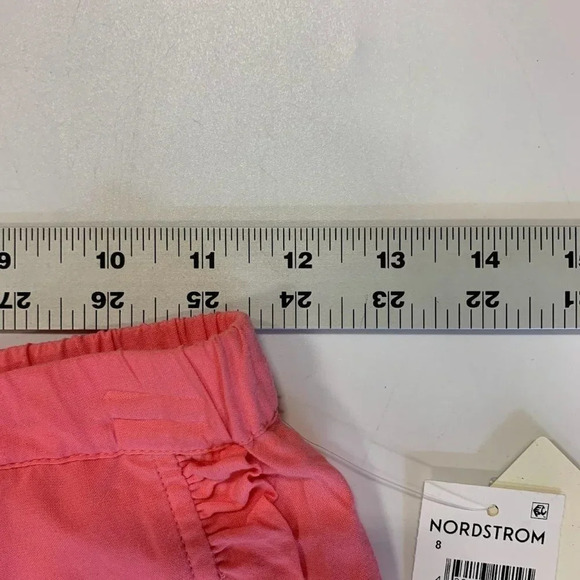 Tucker + Tate Kids' Ruffle Hem Cotton Shorts In Pink Strawberry Size 8 NWT - Picture 10 of 12